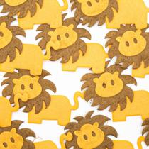 Aplique Patch Tecido Leãozinho 50x75mm 10pç 10g