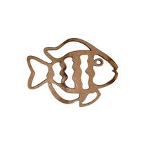 Aplique Peixe P 6x4,5 Kit 6un Mdf Madeira Aplique Peixe P 6x4,5 Kit 6un Mdf Madeira