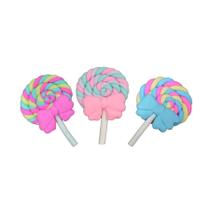 Aplique Pirulito Laço Psicodélico Cores Sortidas - 3,5cm - 5 Un - Artegift - Rizzo Aplique Pirulito Laço Psicodélico Cores Sortidas - 3,5cm - 5 Un - Artegift - Rizzo