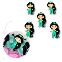 Aplique princesa jade 70mm em acrilico com 06 peças