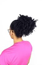 Aplique Puff Coque Afro Castanho Escuro 2 Fibra Japonesa Aplique Puff Coque Afro Castanho Escuro 2 Fibra Japonesa