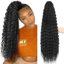 Aplique Rabo de Cavalo 80cm Preto Dsoar Hair