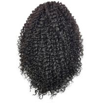 Aplique Rabo De Cavalo Cacheado Curto 45cm Fibra Orgânica
