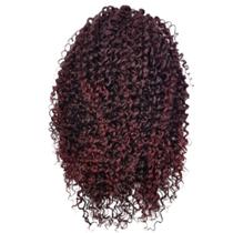 Aplique Rabo De Cavalo Cacheado Curto 45cm Fibra Orgânica