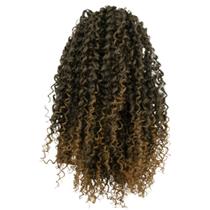 Aplique Rabo De Cavalo Cacheado Curto 45cm Fibra Orgânica