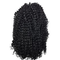 Aplique Rabo De Cavalo Cacheado Curto 45cm Fibra Orgânica