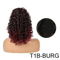 Aplique Rabo De Cavalo Cacheado Curto 45cm Premium Preto