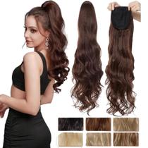 Aplique Rabo De Cavalo Com Rede Ajustável Fibra Orgânica