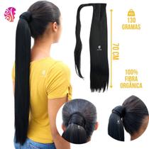 Aplique Rabo De Cavalo Com tiras autocolantes + Disfarce - Facil Colocação - Removivel 70 Cm