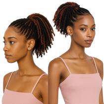 Aplique Rabo De Cavalo De Dread Lucs Cacheado Afro Puff