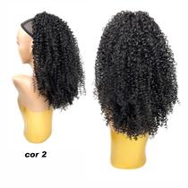 Aplique Rabo De Cavalo Modelo Samba Cabelo Cacheado Afro Bio Fibra