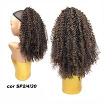 Aplique Rabo De Cavalo Modelo Samba Cabelo Cachedo Afro Curto