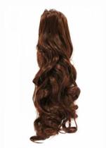 Aplique rabo de cavalo orgânico cacheado na piranha