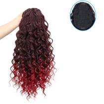 Aplique Rabo De Cavalo Telinha Cacheado Curto 45cm Premium