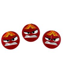 Aplique Raiva Divertidamente 35mm 3pçs Redondo Arte Biju Aplique Raiva Divertidamente 35mm 3pçs Redondo Arte Biju