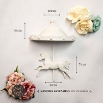 Aplique Resina Carrossel com Cavalo - CV006