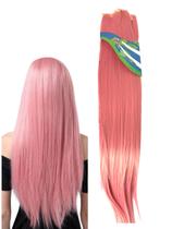 Aplique rosa com tic tac Fibra Orgânica Liso 60cm comprido