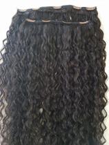 Aplique Tic Tac Cabelo Humano Cacheado 2telas 100grs 50cm - Jkbellus