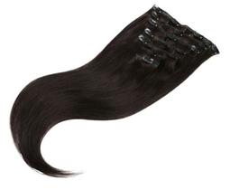 Aplique Tic Tac Cabelo Humano Liso 60cm 100grs 7 Peças.