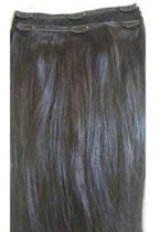 Aplique Tic Tac Cabelo Humano Liso 70cm 100grs 2 Telas