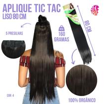 Aplique Tic Tac Liso 80 Centímetros Cheio Idêntico Ao Humano - Removível - Organico - Aceita Prancha Aplique Tic Tac Liso 80 Centímetros Cheio Idêntico Ao Humano - Removível - Organico - Aceita Prancha