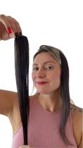 Aplique Tic Tac p/ Volume nas Laterais 2 Mechas Cabelo Humano 45cm