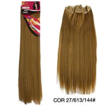 Aplique tic tac sintético modelo weng 666-2 liso cor 27/613/144 Aplique tic tac sintético modelo weng 666-2 liso cor 27/613/144