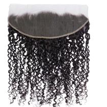 Aplique Top Closure Cabelo Humano Cacheado Repartição Livre