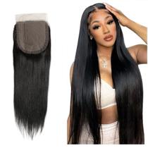 Aplique Topo Da Cabeça Top Closure Cabelo Humano Liso 50cm Aplique Topo Da Cabeça Top Closure Cabelo Humano Liso 50cm