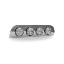 Aplique Traseiro Túnel Compatível Scania NTG/S5 Com Furação e 4 Lanternas 125mm Cristal Aplique Traseiro Túnel Compatível Scania NTG/S5 Com Furação e 4 Lanternas 125mm Cristal