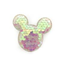 Aplique Urso Paetê Branco - 6,5cm - 2 Un - Artegift - Rizzo Aplique Urso Paetê Branco - 6,5cm - 2 Un - Artegift - Rizzo