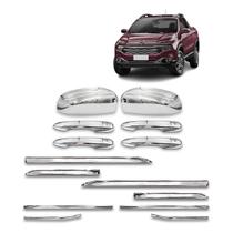 Apliques Cromado de Maçaneta, Retrovisor e Frisos Toro 2016 a 2024