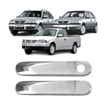 Apliques cromados de maçaneta Volkswagen Gol / Parati / Saveiro - G3 / G4 - 2000 a 2014