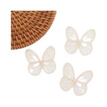 Apliques De Borboleta Em Renda Bordada De 4,5CM, 100 Peças, DIY, Feitos À Mão, Patch De Borboleta Em