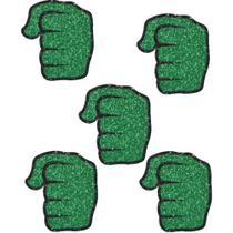 Apliques de Glitter Festa Hulk- Pacote com 5 unidades