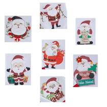 Apliques De Natal Patchwork Para Bordar Pano De Prato -10Pçs Apliques De Natal Patchwork Para Bordar Pano De Prato -10Pçs