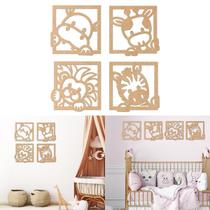 Apliques Decorativos Quadrinhos Quarto Infantil Safari Baby - Artpical