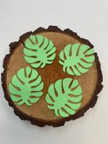 Apliques em E.V.A Folha costela de adão - 12 Unidades Apliques em E.V.A Folha costela de adão - 12 Unidades