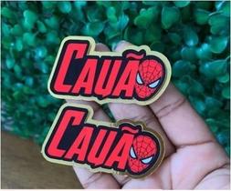 Apliques Nomes 3D Homem Aranha - DOURADO