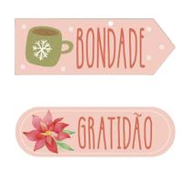 Apmn4-028 Aplique Litoarte Papel E Mdf - Tags Bondade E Grat