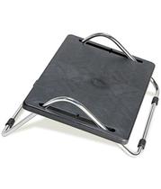 Apóia pé cromado para Escritóro Linha Apóia Pé Preto