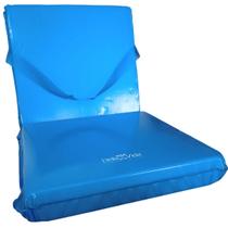 Apoio Almofada Para Pessoas Cadeirantes Cadeira De Rodas Assento Encosto Estofado Alto Conforto - Azul 38 X 38cm