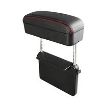 Apoio De Braço Ajustável Em Couro PU Para Carro Com Organizador De Armazenamento E Suporte Para Apoio De Braço Ajustável Em Couro PU Para Carro Com Organizador De Armazenamento E Suporte Para