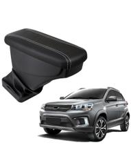 Apoio De Braço Chery Tiggo 2 Couro Preto Costura Branca Apoio De Braço Chery Tiggo 2 Couro Preto Costura Branca