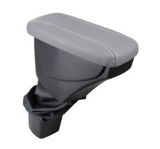 Apoio De Braço Chevrolet Cobalt Couro Cinza Costura Branca
