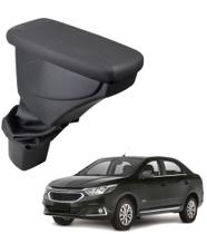 Apoio De Braço Chevrolet Cobalt Couro Grafite Sem Costura