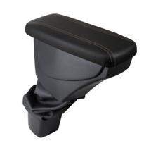 Apoio De Braço Chevrolet Cobalt Couro Preto Costura Marrom