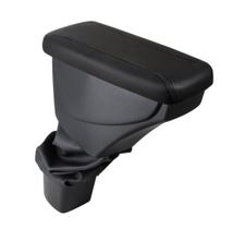 Apoio De Braço Chevrolet Cobalt Couro Preto Costura Preta