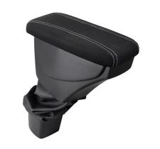 Apoio De Braço Chevrolet Cobalt Tecido Preto Costura Branca