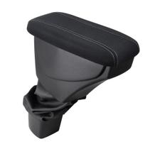 Apoio De Braço Chevrolet Cobalt Tecido Preto Costura Cinza